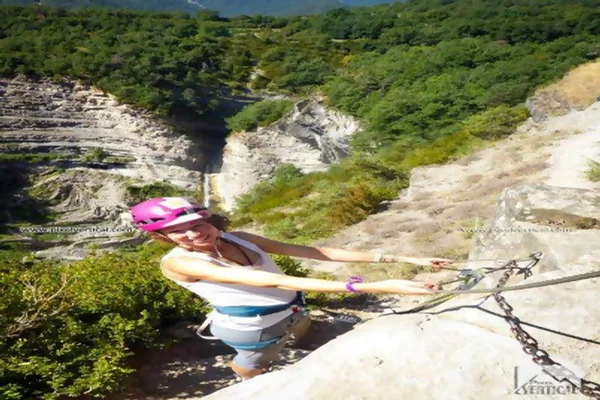 Tramo barranco ferrata Sorrosal