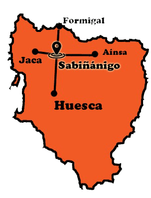Mapa de localización de Pixel Vertical en Sabiñánigo, Huesca