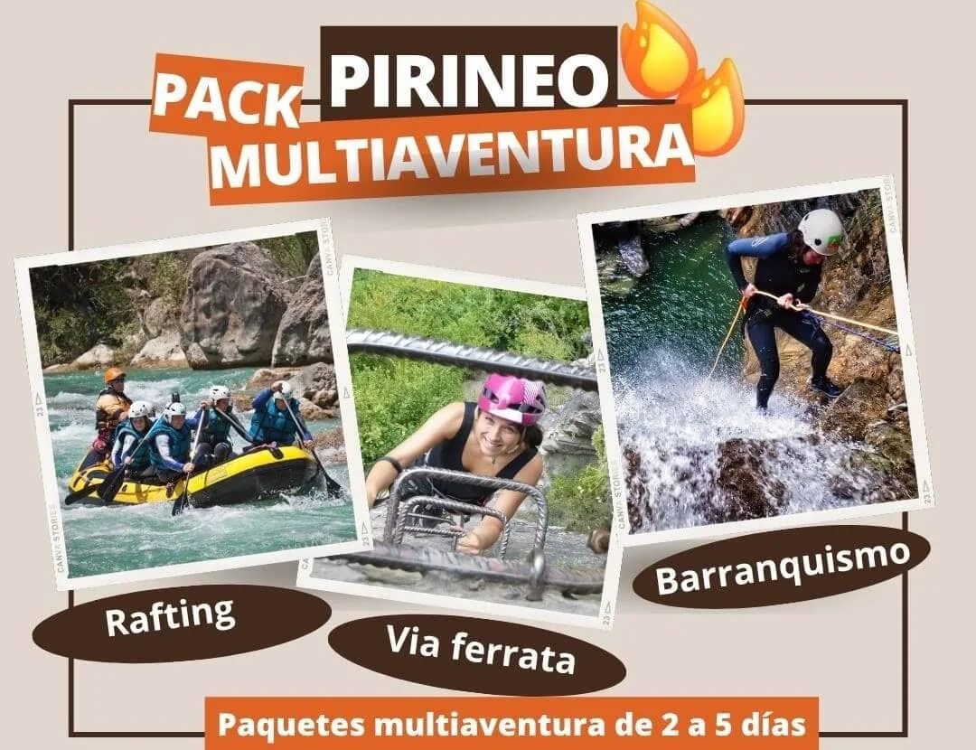 Packs multiaventura en el Pirineo Aragonés