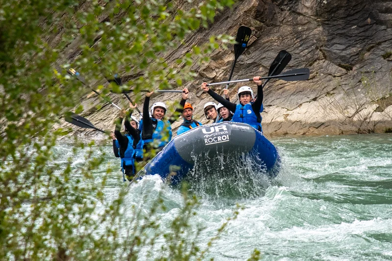 Rafting nivel II en el Pirineo Aragonés